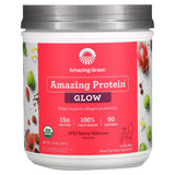 Amazing Grass, Organic Amazing Protein, Glow, Wild Berry Hibiscus, 11.6 oz (330 g)