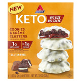 Atkins, Keto Cookies & Creme Clusters, 8 Clusters, 0.92 oz (26 g) Each - Supply Center USA