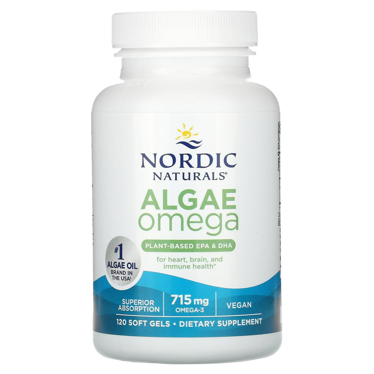 Nordic Naturals, Algae Omega, 715 mg, 120 Soft Gels - Supply Center USA