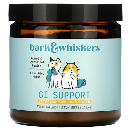 Dr. Mercola, Bark & Whiskers, GI Support, For Cats & Dogs, 2.9 oz (84 g) - Supply Center USA