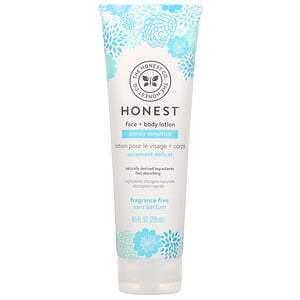 The Honest Company, Purely Sensitive, Face + Body Lotion, Fragrance Free, 8.5 fl oz (250 ml) - HealthCentralUSA