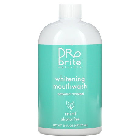 Dr. Brite, Whitening Mouthwash, Alcohol-Free, Mint, 16 fl oz (473.17 ml) - Supply Center USA