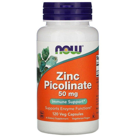 Now Foods, Zinc Picolinate, 50 mg, 120 Veg Capsules - Supply Center USA