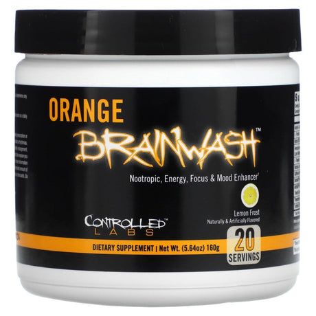 Controlled Labs, Orange Brainwash, Lemon Frost, 5.64 oz (160 g) - Supply Center USA