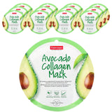 Purederm, Avocado Collagen Beauty Mask, 12 Sheets, 0.63 oz (18 g) Each - Supply Center USA