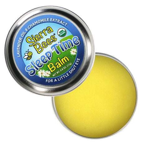 Sierra Bees, Sleep Time Balm, Lavender & Chamomile, 0.6 oz (17 g) - Supply Center USA