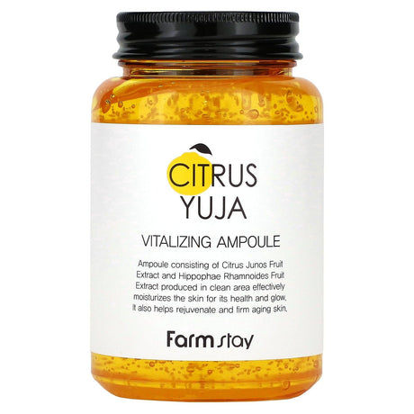 Farmstay, Citrus Yuja, Vitalizing Ampoule, For All Skin Types, 8.45 fl oz (250 ml) - Supply Center USA