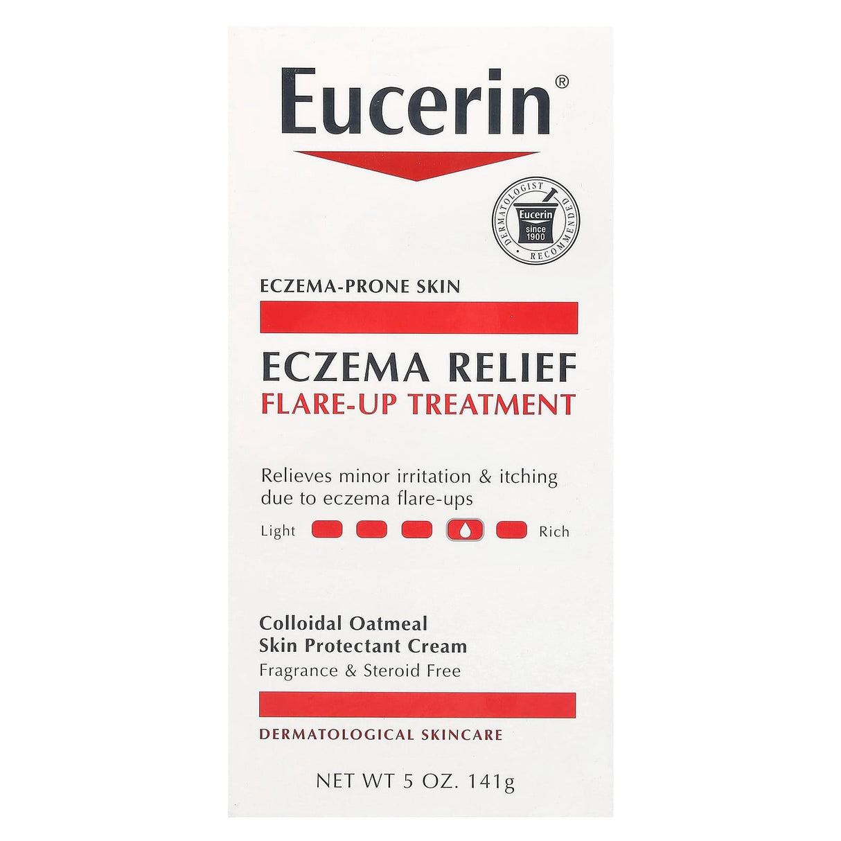 Eucerin, Eczema Relief Flare-Up Treatment, Fragrance Free, 5 oz (141 g) - Supply Center USA