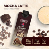 Atkins Mocha Latte Iced Coffee Protein Shake, 15G Protein, Low Glycemic, 4G Net Carb, 1G Sugar, Keto Friendly.