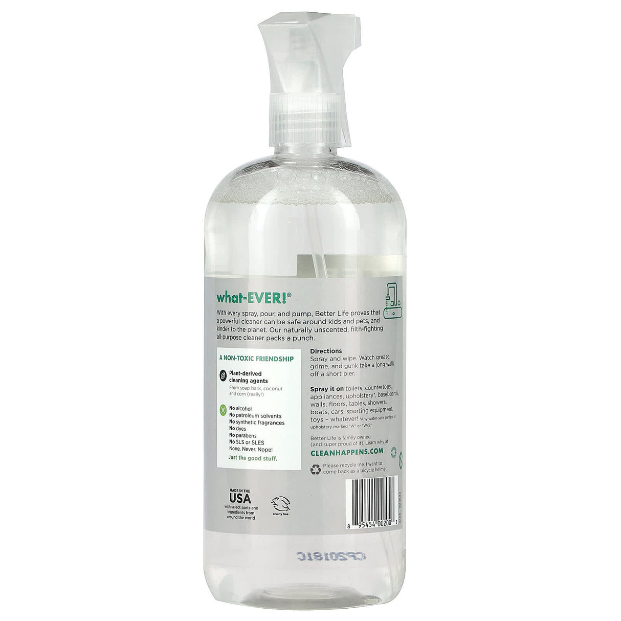 Better Life, All-Purpose Cleaner, Unscented, 32 fl oz (946 ml)