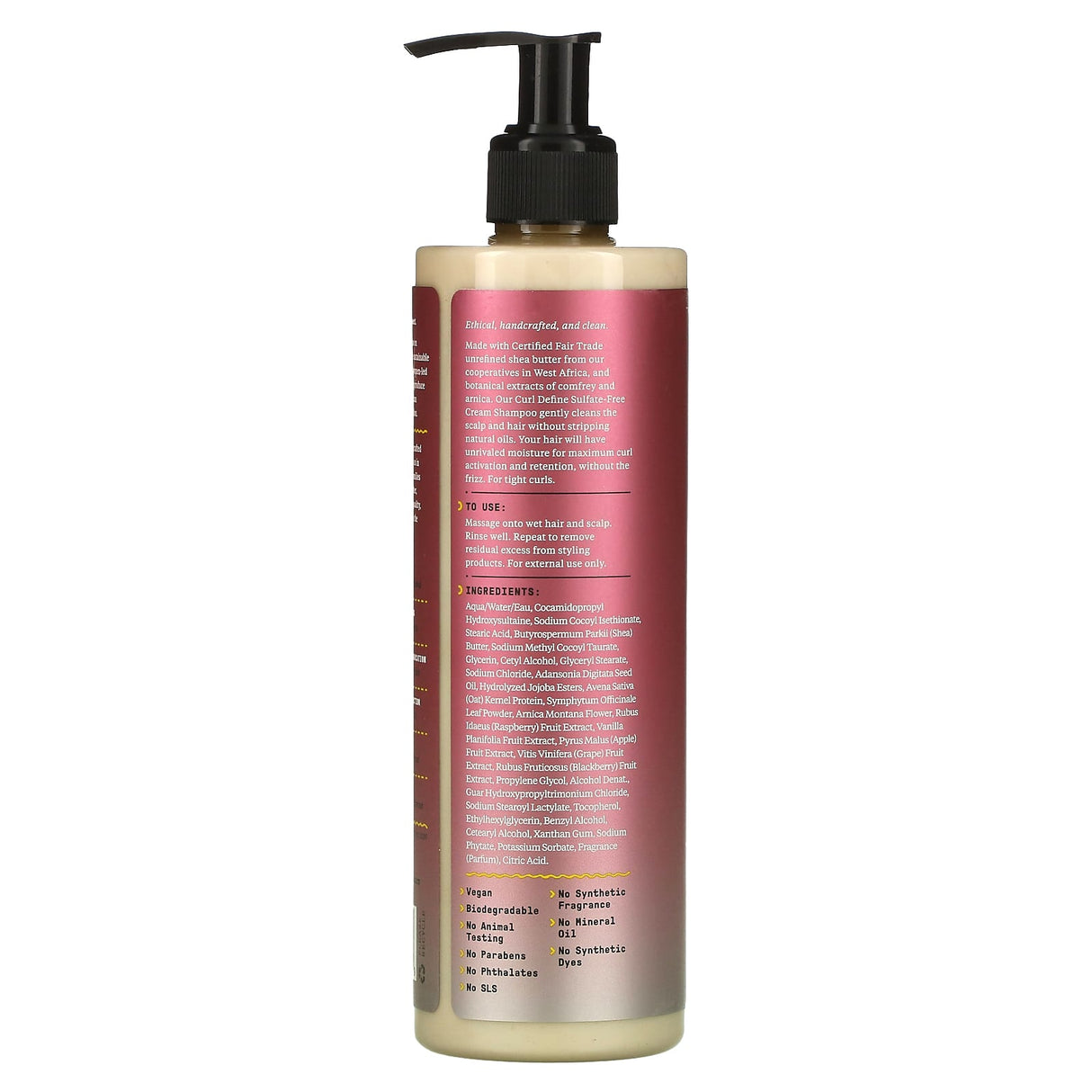 Alaffia, Beautiful Curls, Curl Activating Cream Shampoo, Curly to Kinky, Unrefined Shea Butter, 12 fl oz (354 ml)