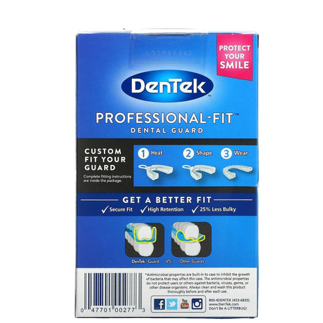 DenTek, Professional-Fit Dental Guard, 1 Guard + 1 Fitting Tray + 1 Storage Case - Supply Center USA