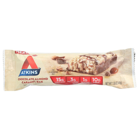 Atkins, Protein Meal Bar, Chocolate Almond Caramel , 8 Bars, 1.69 oz (48 g) Each - Supply Center USA