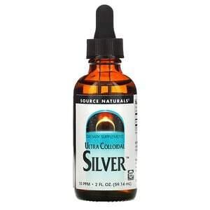 Source Naturals, Ultra Colloidal Silver, 10 PPM, 2 fl oz (59.14 ml) - Supply Center USA