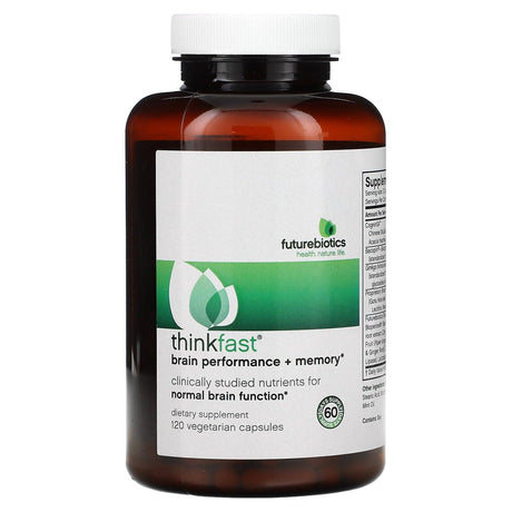 Futurebiotics, Thinkfast, Brain Performance + Memory, 120 Vegetarian Capsules - Supply Center USA