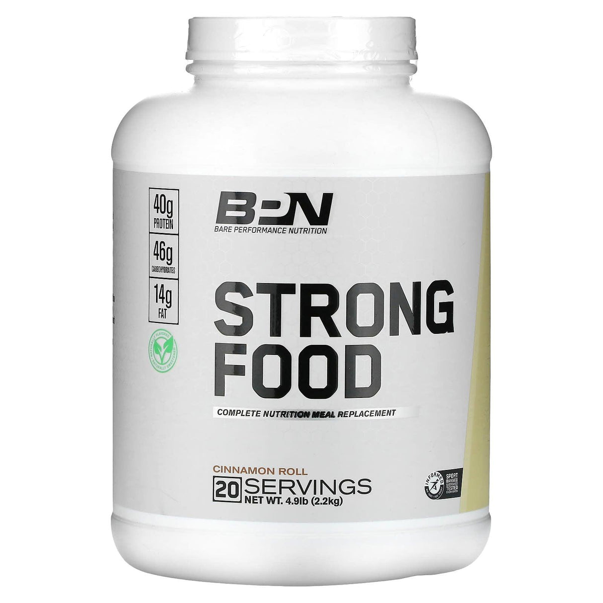 Bare Performance Nutrition, Strong Food, Cinnamon Roll, 4.9 lbs (2.2 kg) - Supply Center USA