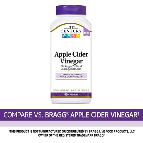 21st Century, Apple Cider Vinegar, 90 Capsules - Supply Center USA