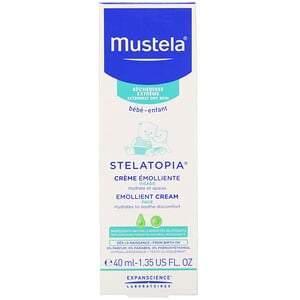 Mustela, Baby, Stelatopia Emollient Face Cream, 1.35 fl oz (40 ml) - Supply Center USA