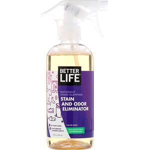 Better Life, Stain and Odor Eliminator, Eucalyptus & Lemongrass, 16 fl oz (473 ml) - Supply Center USA