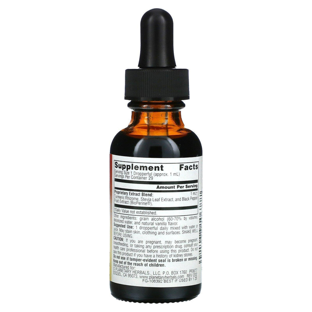 Planetary Herbals, Ayurvedics, Full Spectrum Turmeric, 1 fl oz (29.57 ml) - Supply Center USA