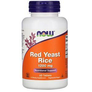 Now Foods, Red Yeast Rice, 1200 mg, 60 Tablets - Supply Center USA