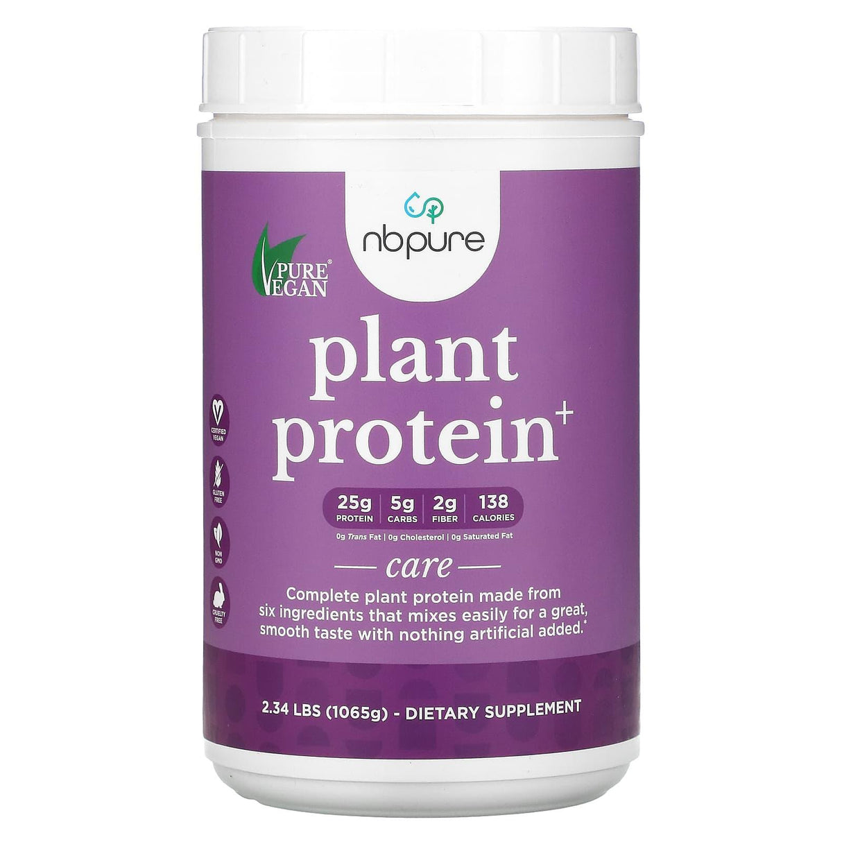 NB Pure, Plant Protein+, 2.34 lbs (1065 g) - Supply Center USA