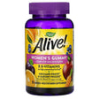 Nature's Way, Alive! Women's Premium Gummies, Multivitamin, Grape, Cherry & Blueberry Acai, 75 Gummies - Supply Center USA