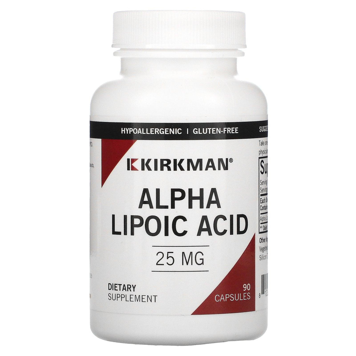 Kirkman Labs, Alpha Lipoic Acid, 25 mg, 90 Capsules - Supply Center USA