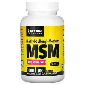 Jarrow Formulas, MSM, 1,000 mg, 100 Veggie Caps - Supply Center USA