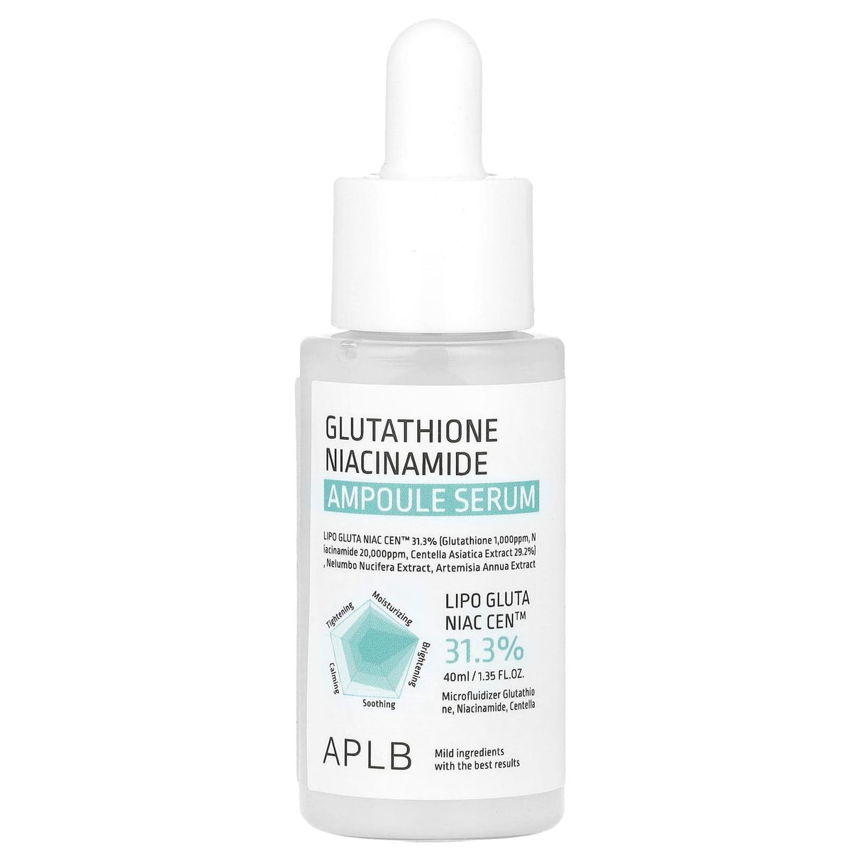 APLB, Glutathione Niacinamide Ampoule Serum , 1.35 fl oz (40 ml) - Supply Center USA