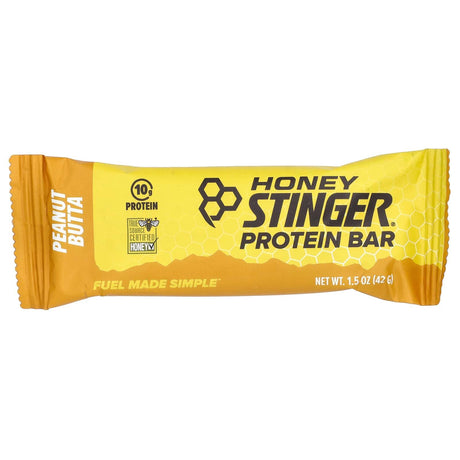 HoneyStinger, Protein Bar, Peanut Butta, 15 Bars, 1.5 oz (42 g) Each - Supply Center USA