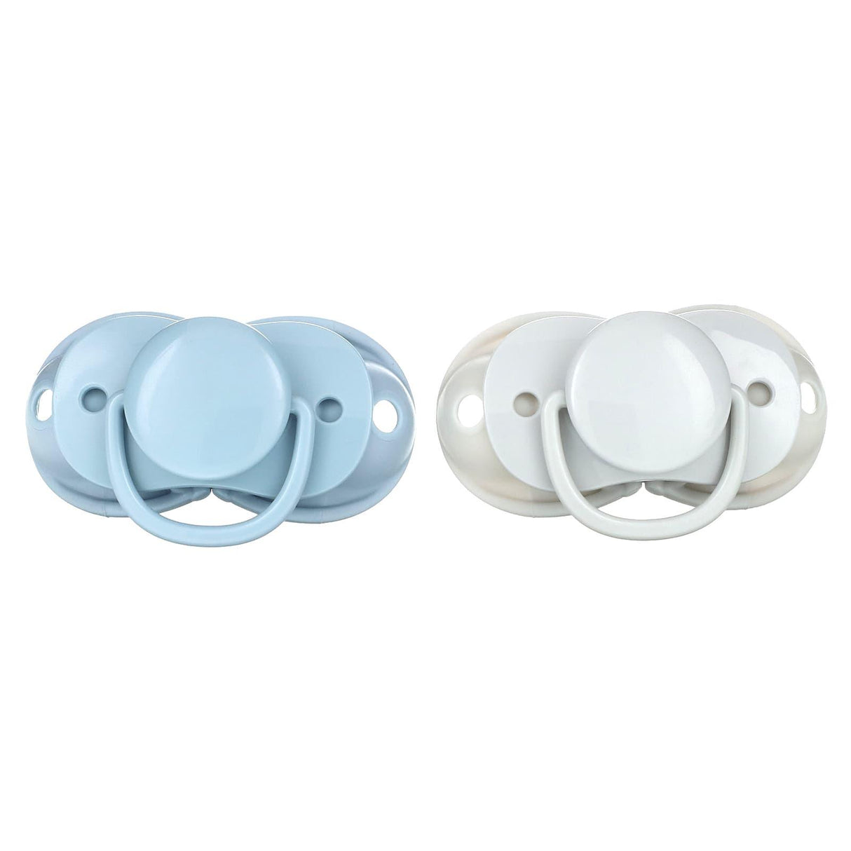 RaZbaby, Keep-It-Kleen Pacifier, 0-36m, Blue & Gray, 2 Pacifiers - Supply Center USA