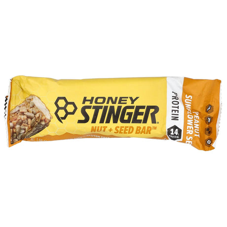 HoneyStinger, Nut + Seed Bar™, Peanut Sunflower Seed, 12 Bars, 1.98 oz (56 g) Each - Supply Center USA