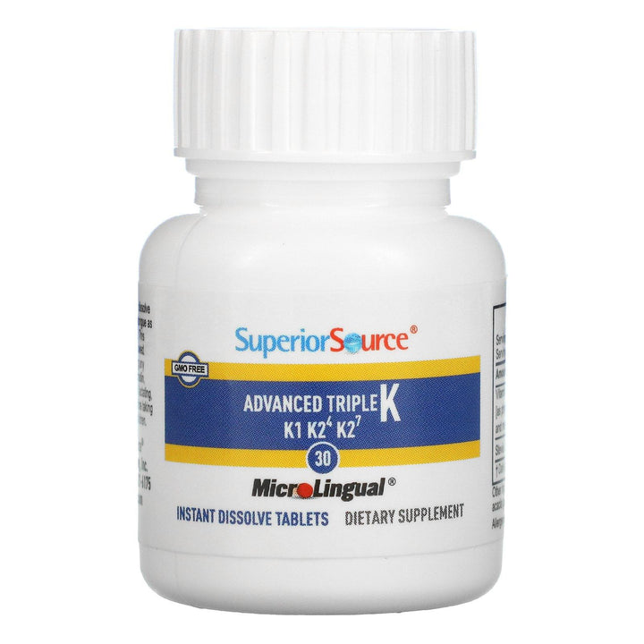 Superior Source, Advanced Triple K, 30 MicroLingual Instant Dissolve Tablets - HealthCentralUSA