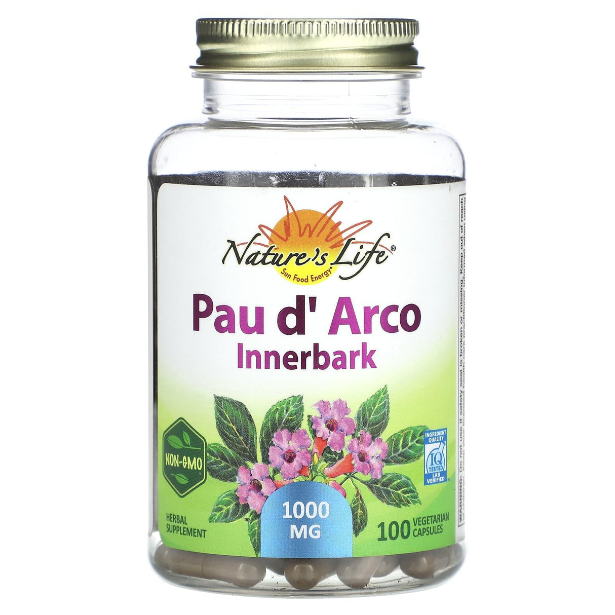 Nature's Herbs, Pau d' Arco, Innerbark, 500 mg, 100 Vegetarian Capsules - Supply Center USA