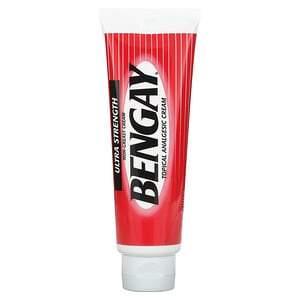 Bengay, Topical Analgesic Cream, Ultra Strength, 4 oz (113 g) - HealthCentralUSA