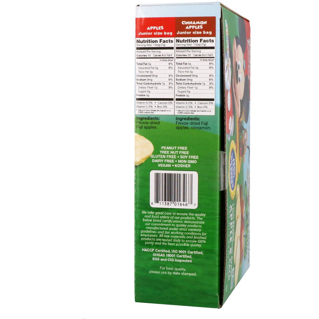 Brothers-All-Natural, Fruit Crisps, Disney Junior, Apples and Cinnamon Apples, 5 Pack, 1.23 oz (35 g) - HealthCentralUSA