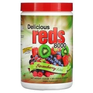 Greens World, Delicious Reds 8000, Strawberry Kiwi, 10.6 oz (300 g) - Supply Center USA