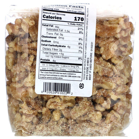 Bergin Fruit and Nut Company, Walnut Halves and Pieces, 11 oz (312 g) - Supply Center USA