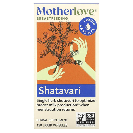 Motherlove, Breastfeeding, Shatavari, 120 Liquid Capsules - Supply Center USA