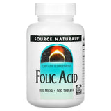 Source Naturals, Folic Acid, 800 mcg, 500 Tablets - Supply Center USA