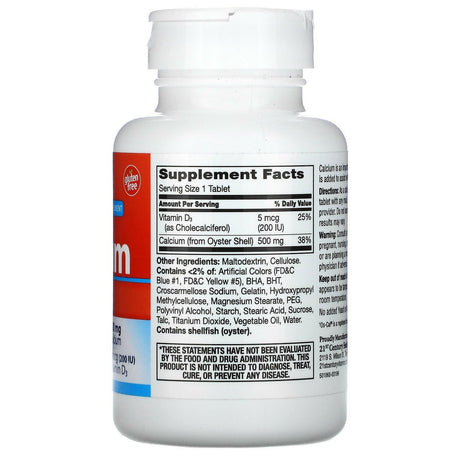 21st Century, Calcium 500 + D3, 90 Tablets - Supply Center USA