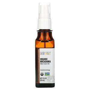 Aura Cacia, Skin Care Oil, Organic Macadamia, 1 fl oz (30 ml) - Supply Center USA