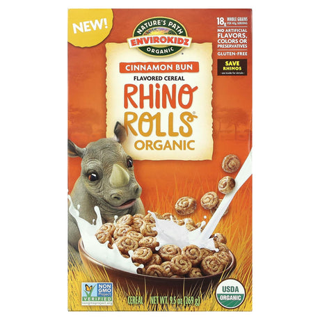 Nature's Path, EnviroKidz, Organic Flavored Cereal, Rhino Rolls, 9.5 oz (269 g) - Supply Center USA