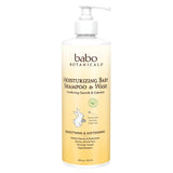 Babo Botanicals, Moisturizing Baby Shampoo & Wash, Oatmilk Calendula, 16 fl oz (473 ml) - Supply Center USA