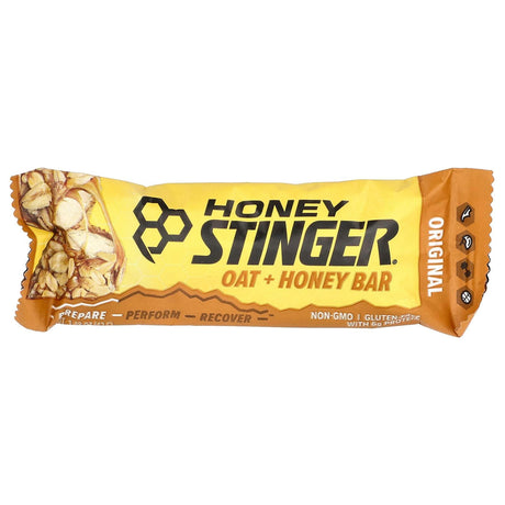 HoneyStinger, Oat + Honey Bar, Original, 12 Bars, 1.48 oz (42 g) Each - Supply Center USA