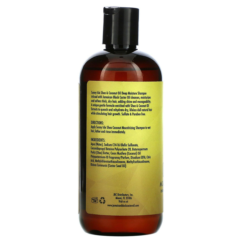 Sunny Isle, Shea Coconut Moisturizing Shampoo with Jamaican Black Castor Oil, 12 fl oz - HealthCentralUSA