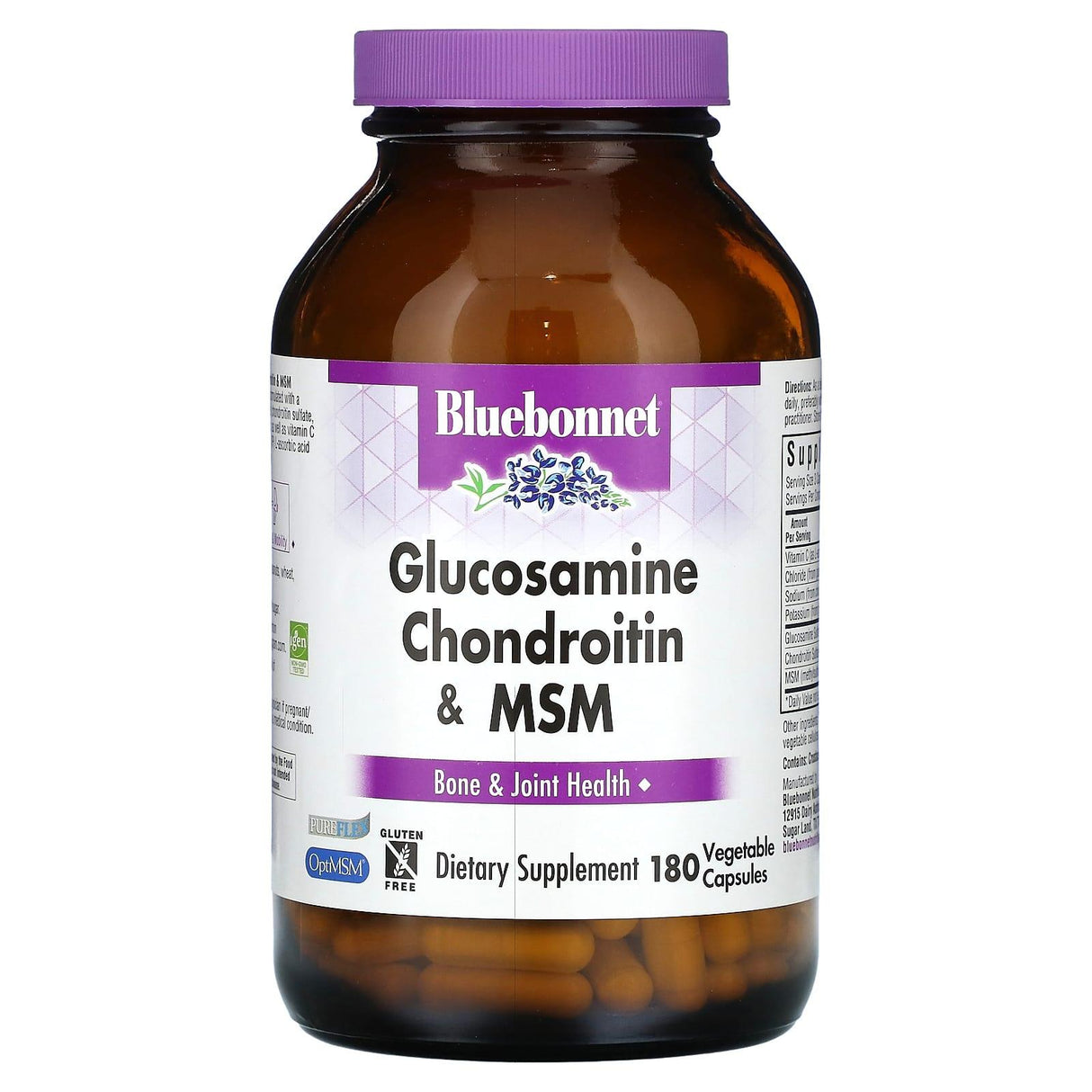 Bluebonnet Nutrition, Glucosamine Chondroitin & MSM, 120 Vegetable Capsules - Supply Center USA