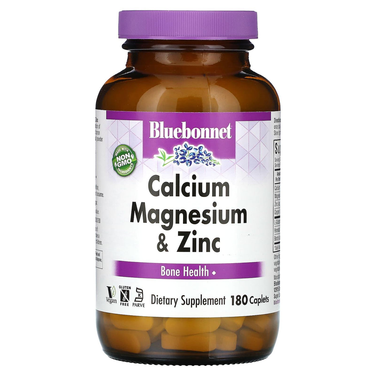 Bluebonnet Nutrition, Calcium Magnesium & Zinc, Bone Health, 180 Caplets - Supply Center USA