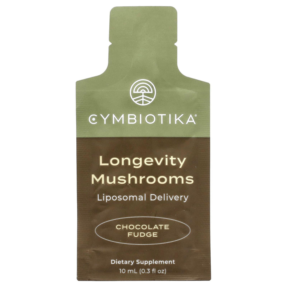 Cymbiotika, Longevity Mushrooms, Liposomal Delivery, Chocolate Fudge, 30 Pouches, 10 ml Each - Supply Center USA